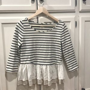 Maison Jules peplum top